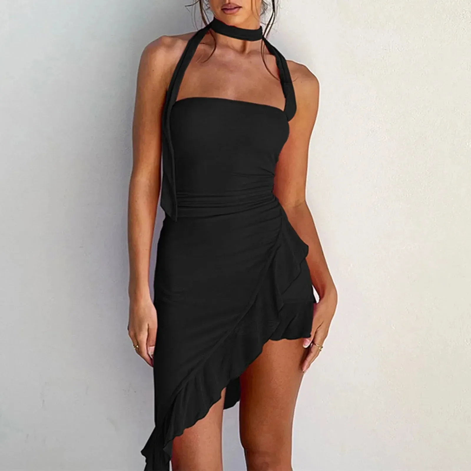 Dánae® | Elegant Halterneck Dress
