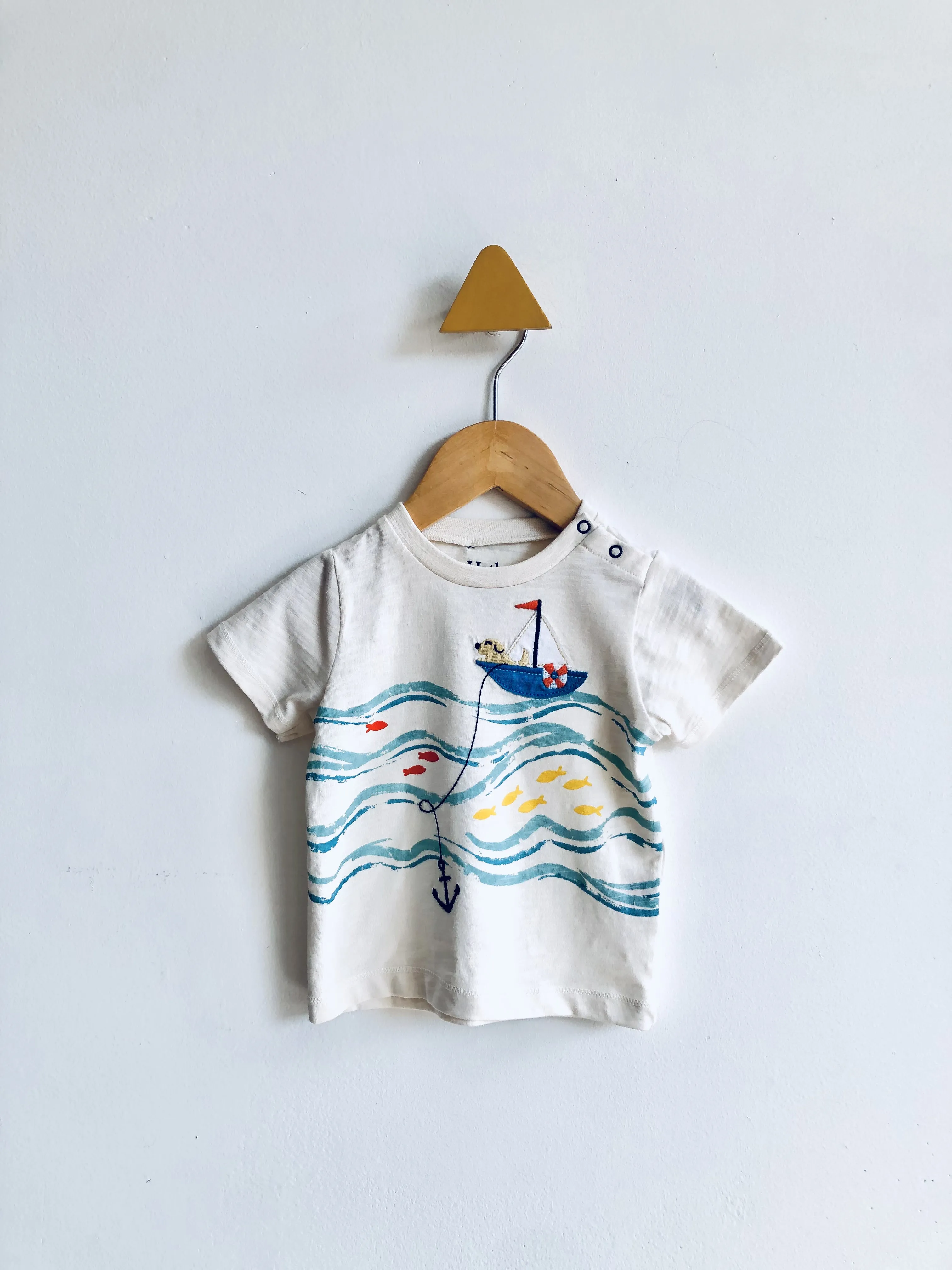 Dog in a Boat Tee // 9-12M