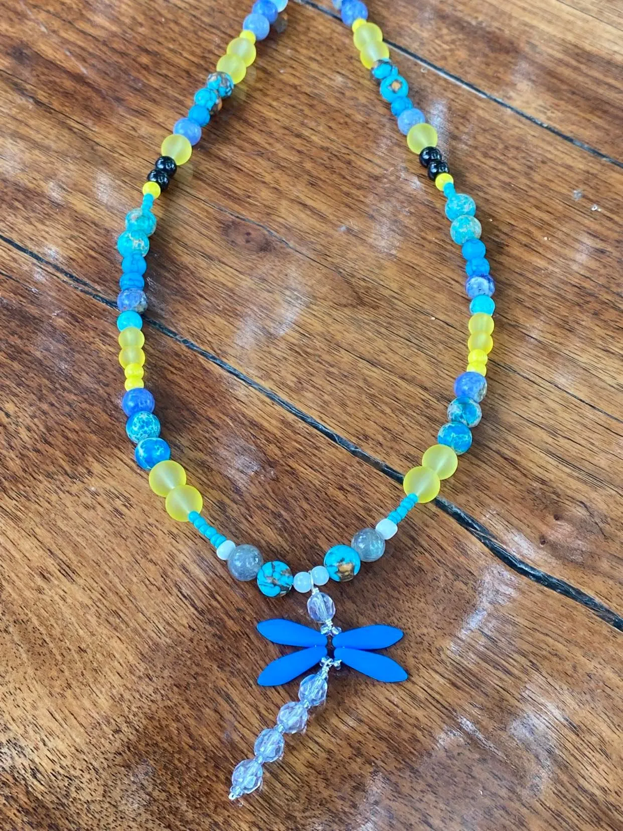 Dragonfly Turquoise and Sunshine 19"