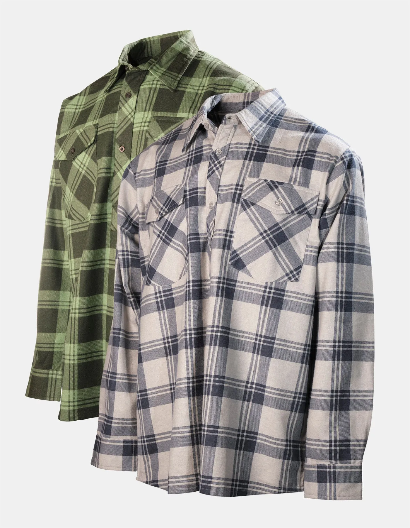 Drover Shirt Twin Pack Grey/Sage