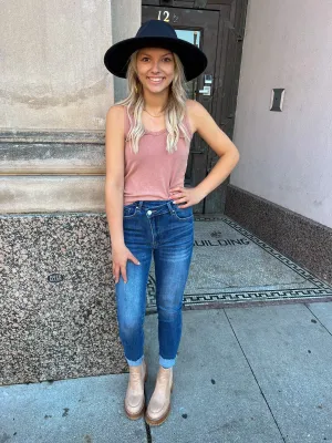 Dusty Rose Tabby Tank