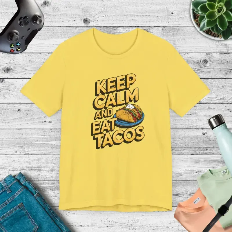 Eat Tacos Unisex Jersey Tee for Taco Lovers