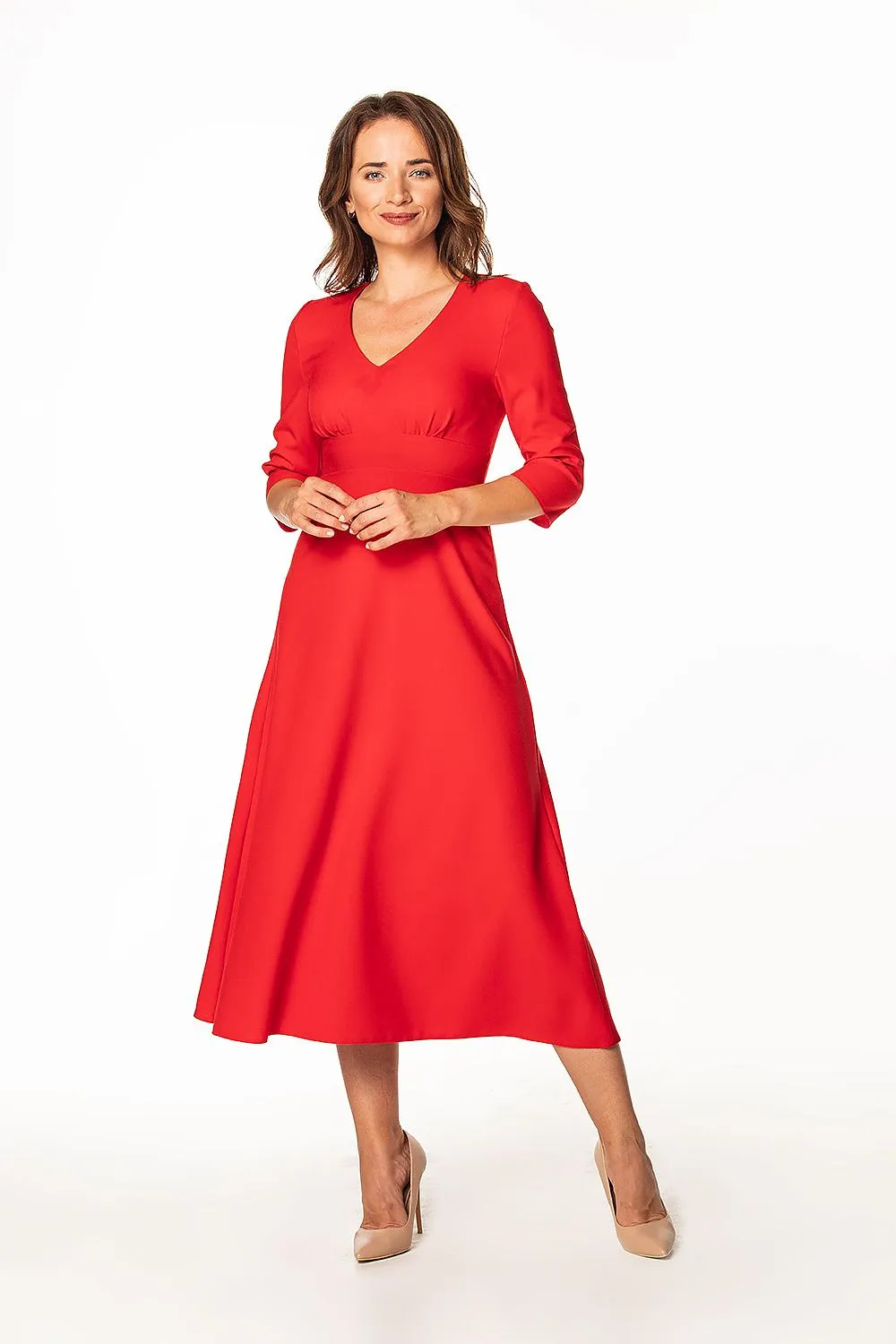 Elegant Pleated Maxi Dress