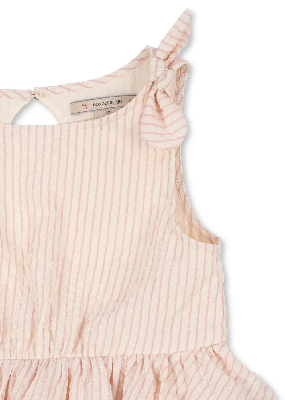 ELLIE DRESS GOTS - PEONY STRIPE
