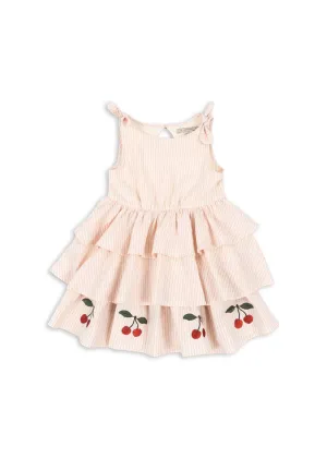 ELLIE DRESS GOTS - PEONY STRIPE