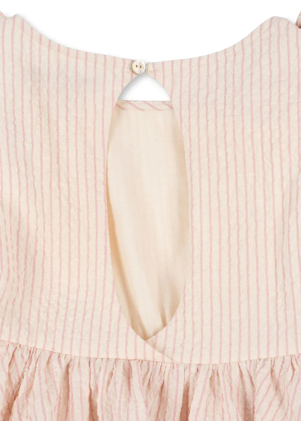 ELLIE DRESS GOTS - PEONY STRIPE
