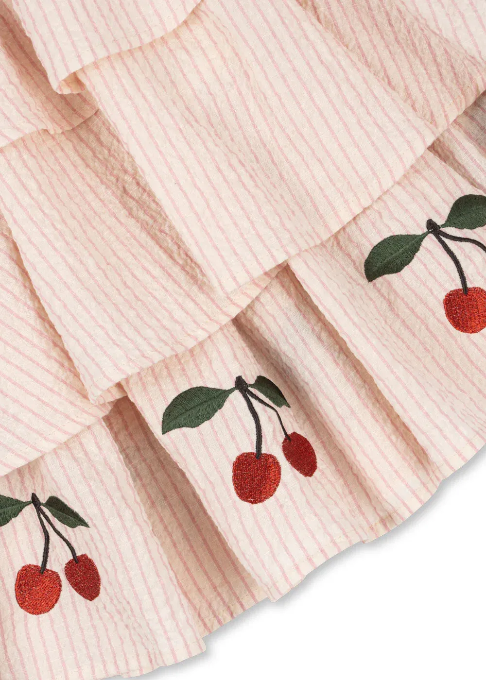 ELLIE DRESS GOTS - PEONY STRIPE