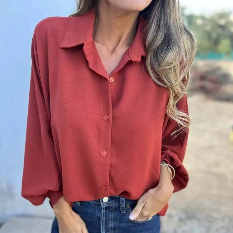 Elysa™ - Stylish and Chic Button-Up Blouse