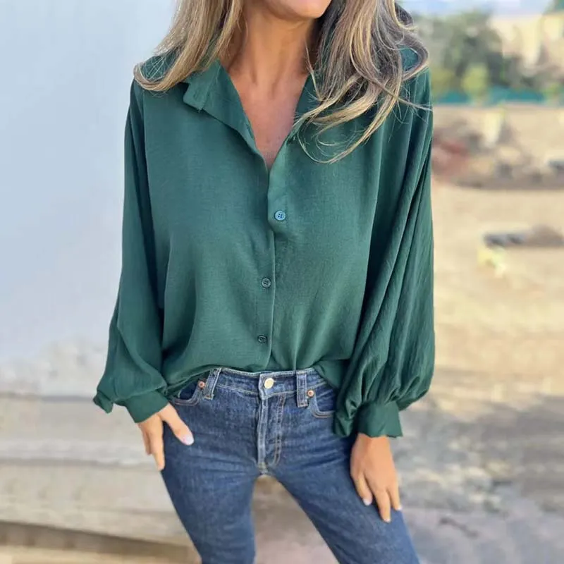 Elysa™ - Stylish and Chic Button-Up Blouse