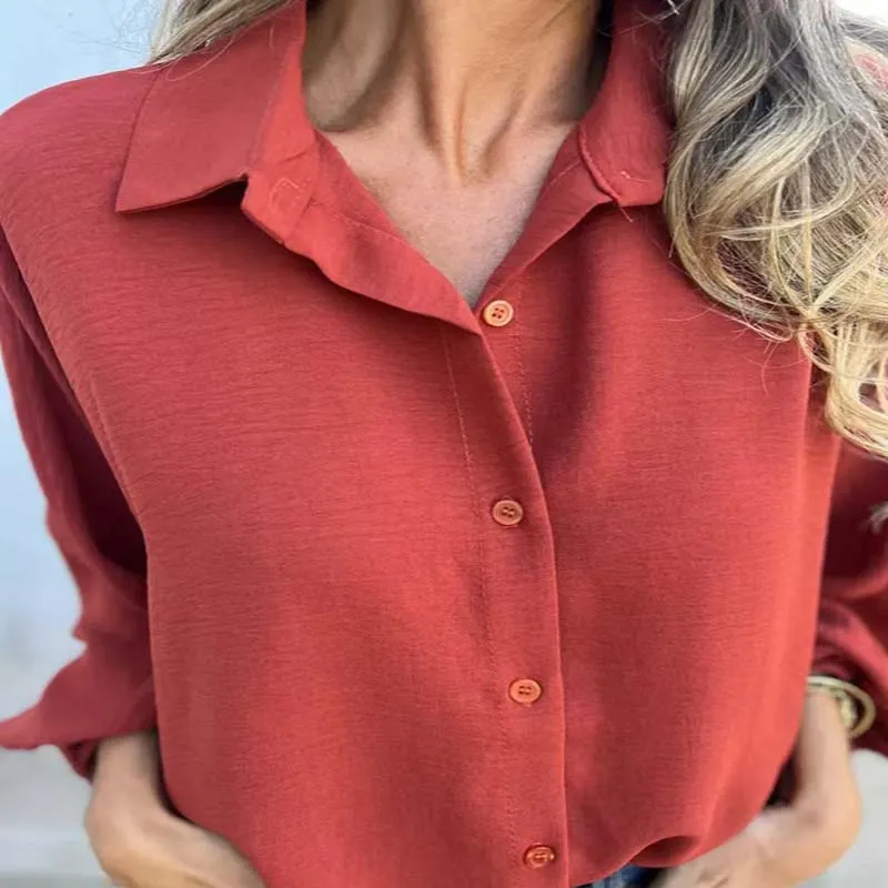 Elysa™ - Stylish and Chic Button-Up Blouse