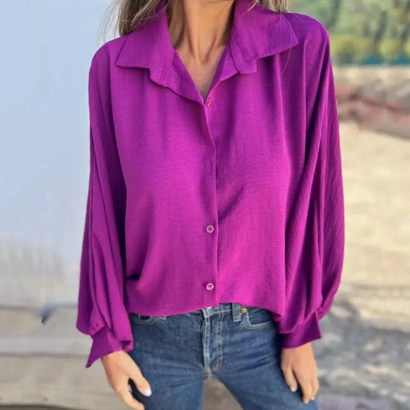 Elysa™ - Stylish and Chic Button-Up Blouse