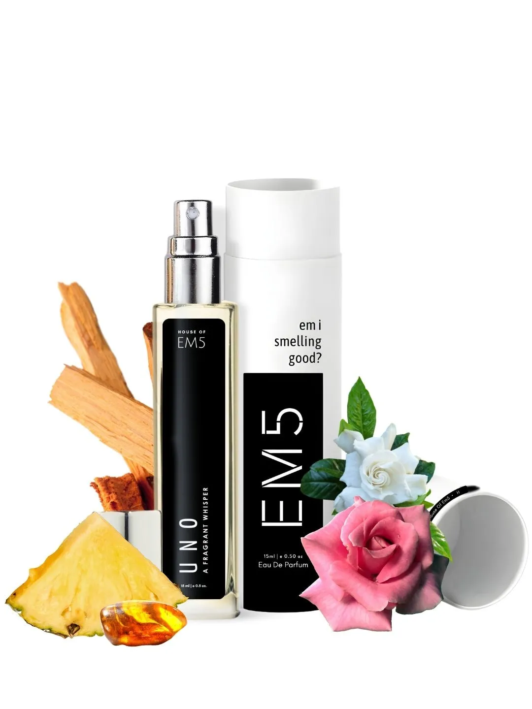 EM5™ Uno Unisex Perfume EDP Spray for Men & Women | Citrus Fresh Woody Fragrance Accords | Luxury Gift for Him / Her | Variants Available: 50 ml Spray / 15 ml Spray