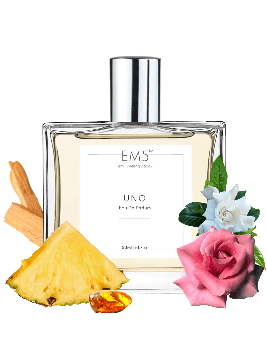EM5™ Uno Unisex Perfume EDP Spray for Men & Women | Citrus Fresh Woody Fragrance Accords | Luxury Gift for Him / Her | Variants Available: 50 ml Spray / 15 ml Spray