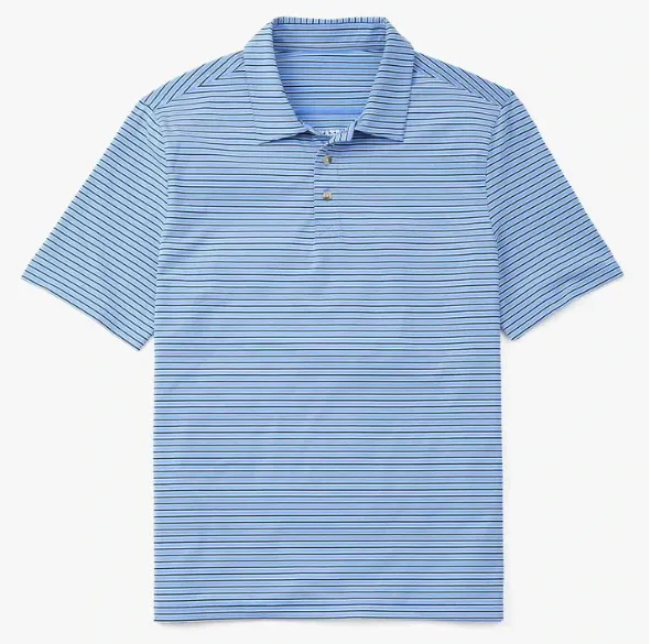 Fair Harbor The Midway Polo - Blue Golf Stripe