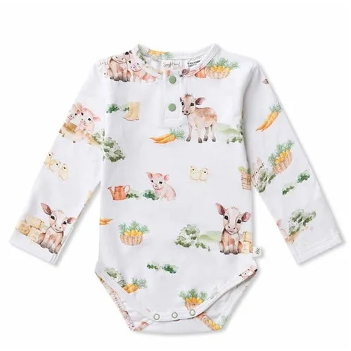Farm Long Sleeve Organic Bodysuit