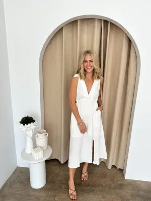 Faye Dress -White