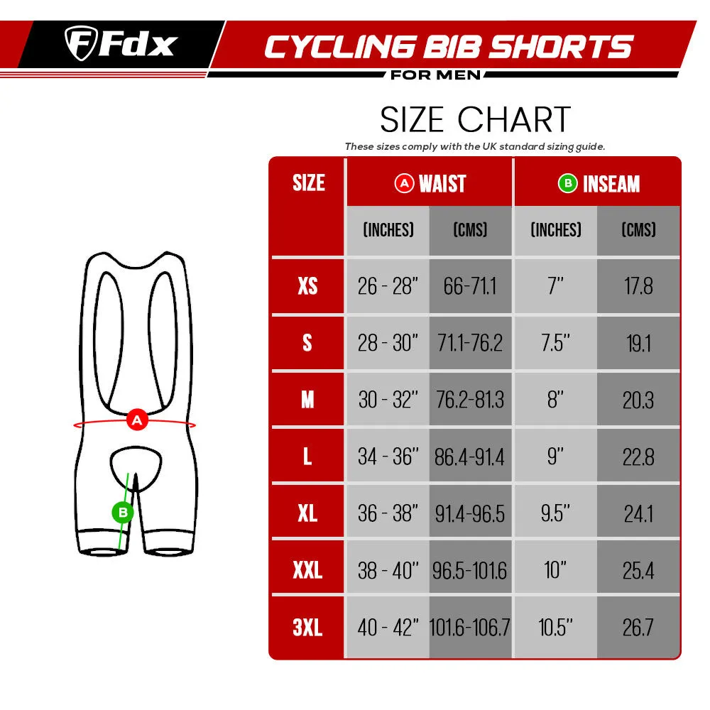 Fdx Velocity Red Men's & Boy's Summer Cycling Bib Shorts