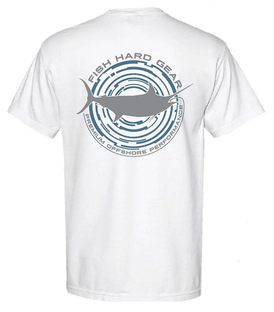 Fish Hard Gear Logo Marlin Tee