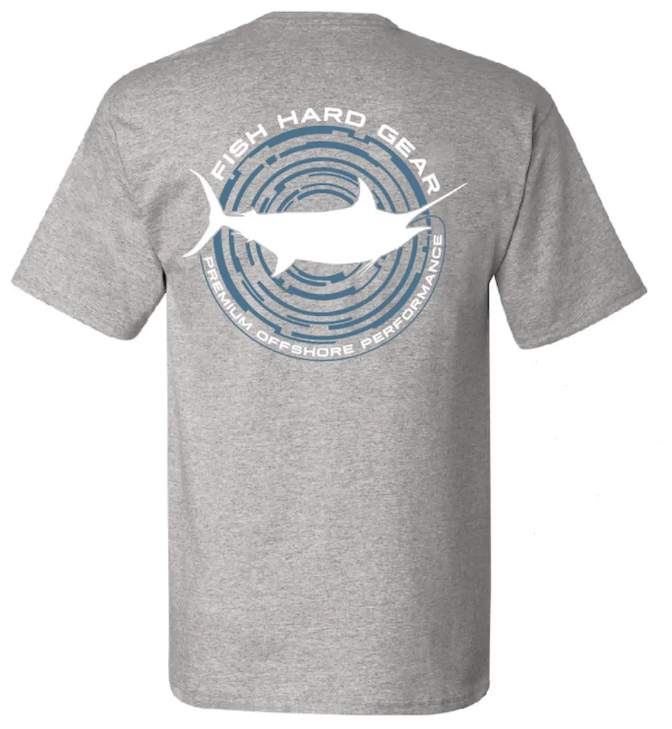 Fish Hard Gear Logo Marlin Tee