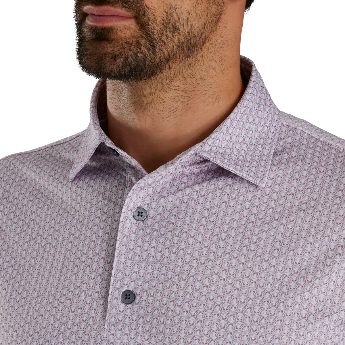 FJ Shell Foulard Lisle Shirt - Pink/White