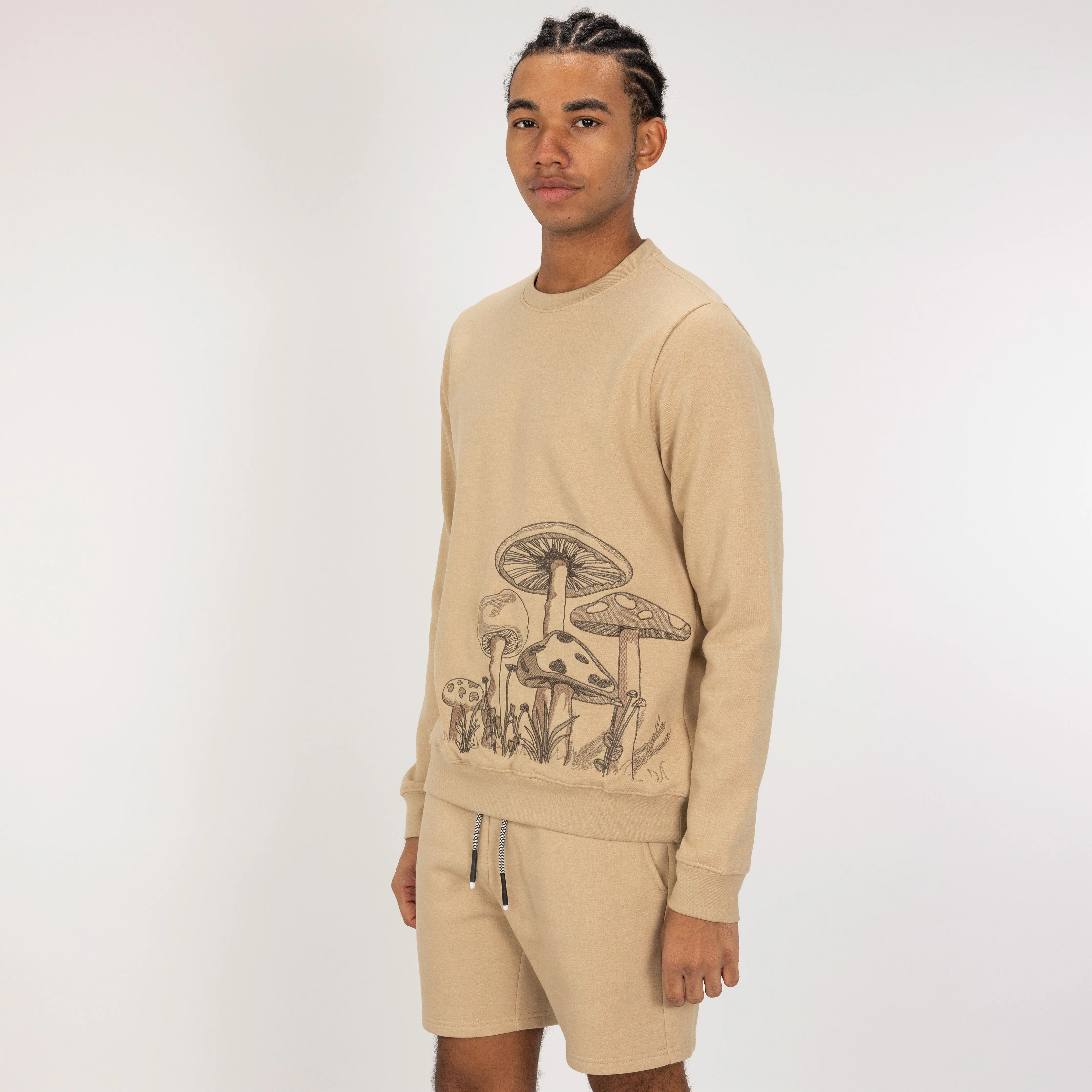 Fleece Shorts  - Pale Khaki