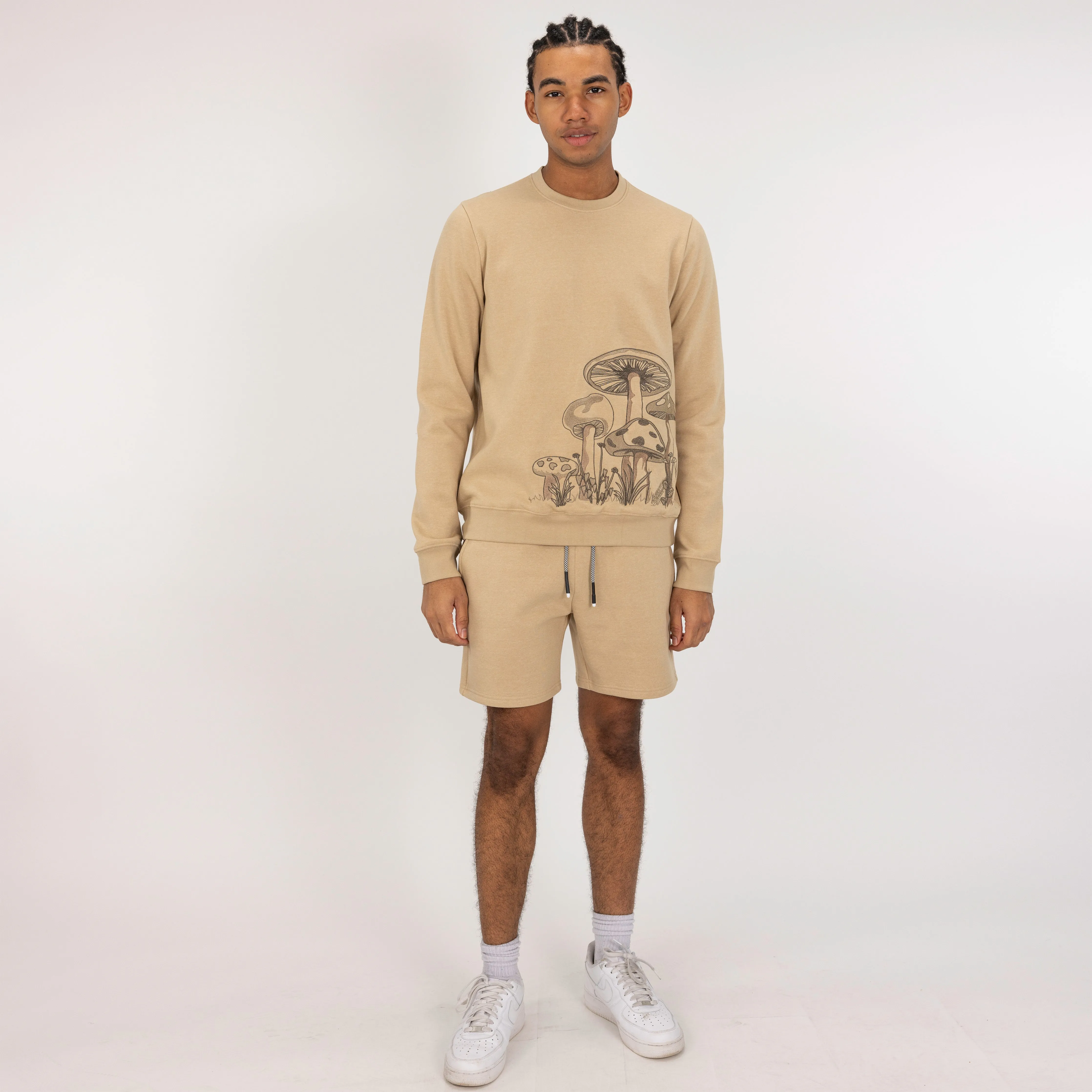 Fleece Shorts  - Pale Khaki