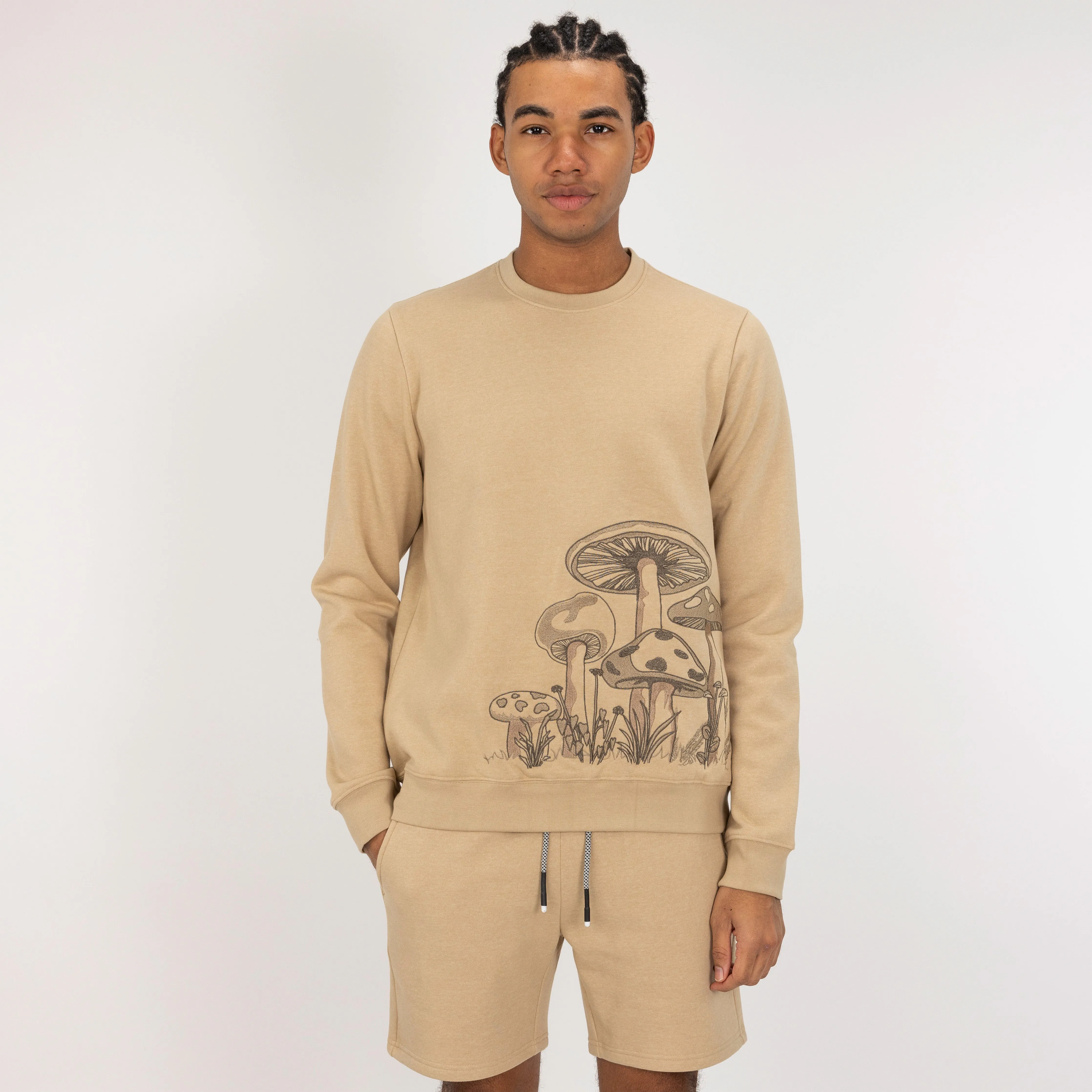 Fleece Shorts  - Pale Khaki
