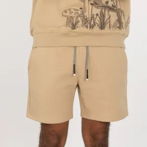 Fleece Shorts  - Pale Khaki
