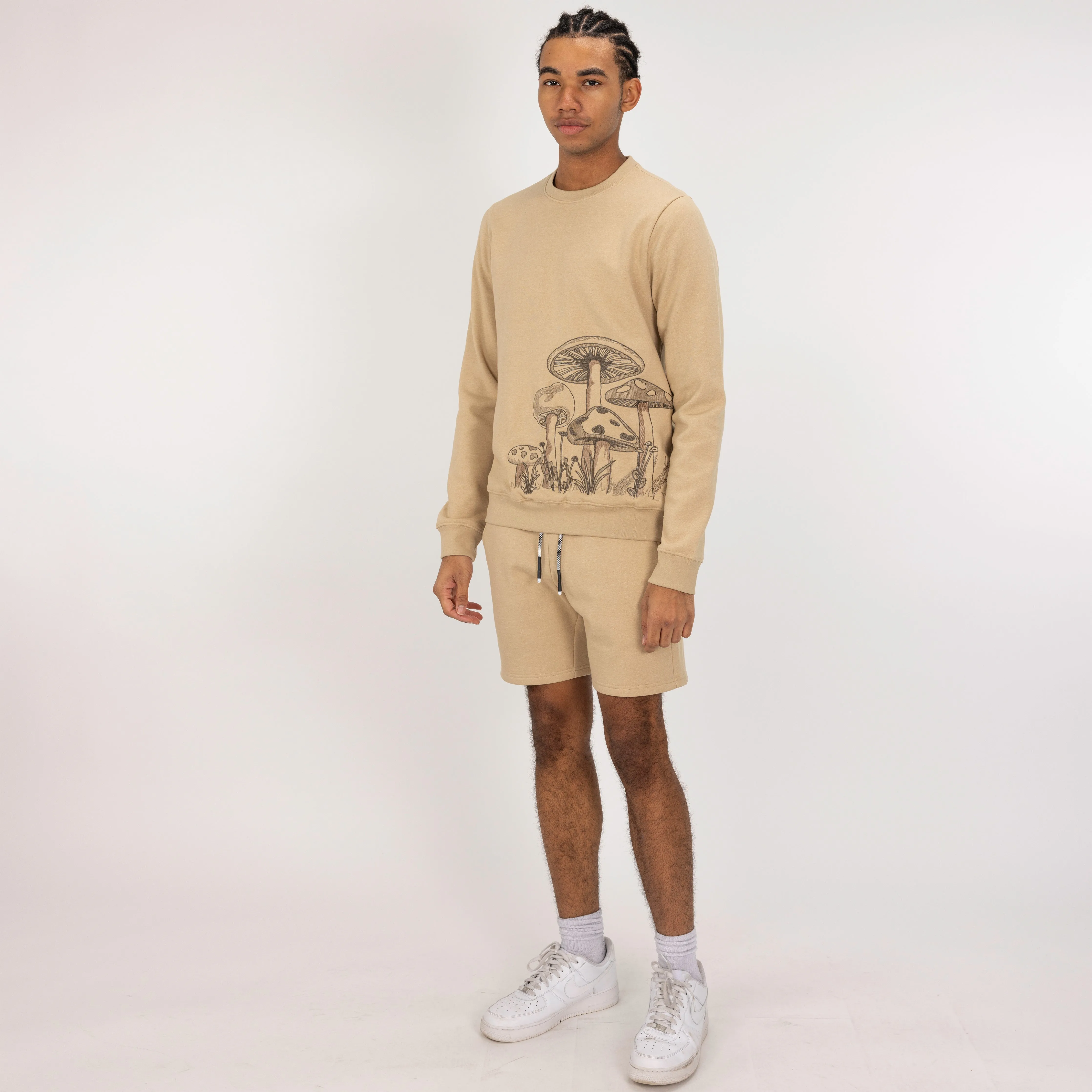 Fleece Shorts  - Pale Khaki