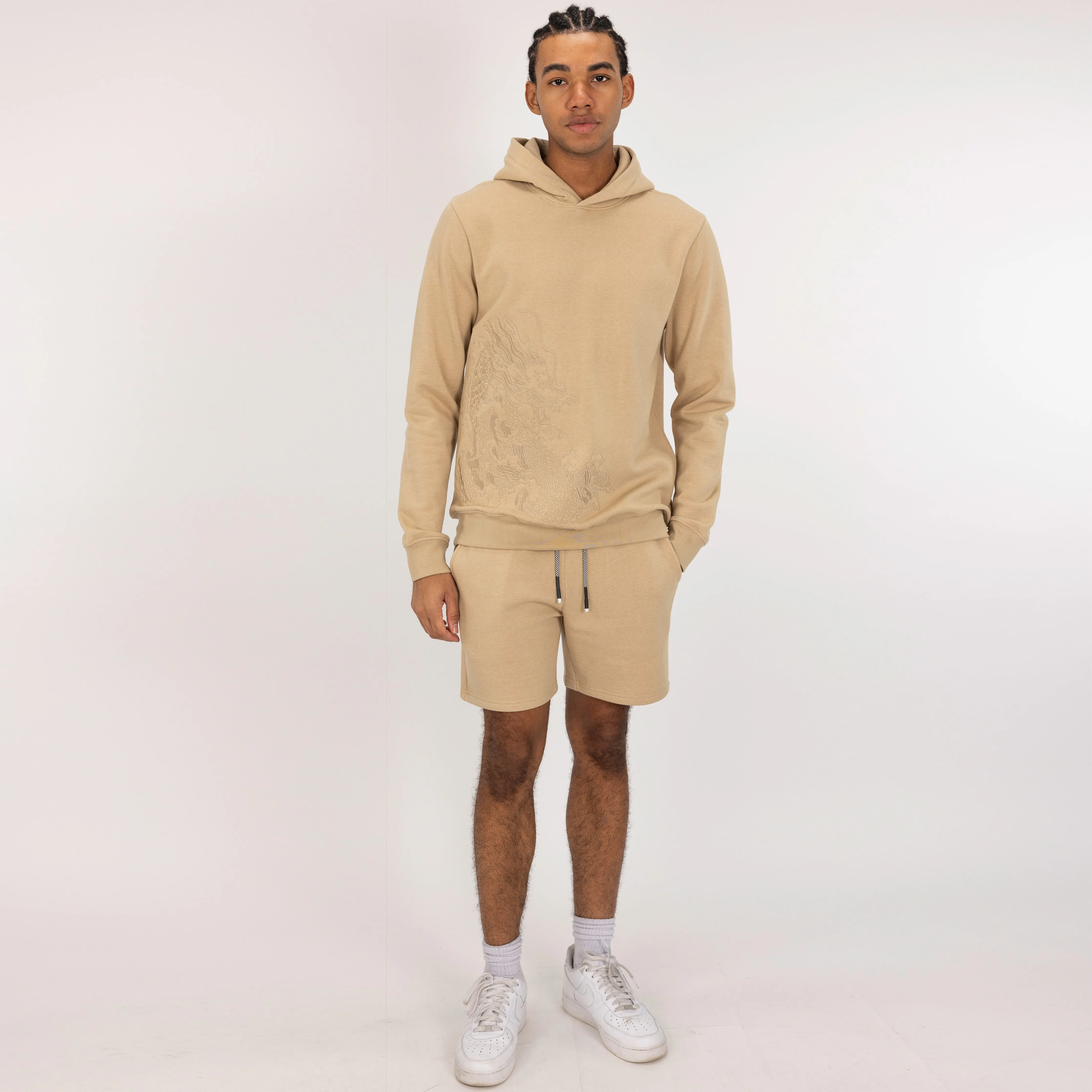 Fleece Shorts  - Pale Khaki