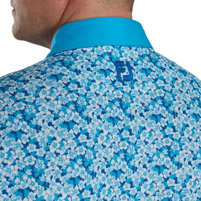 FootJoy Men's Primrose Print Lisle Spread Collar