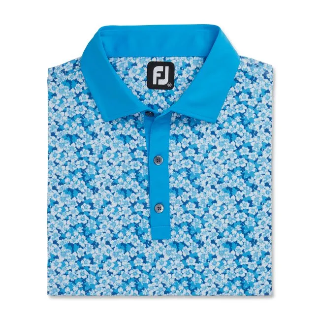 FootJoy Men's Primrose Print Lisle Spread Collar