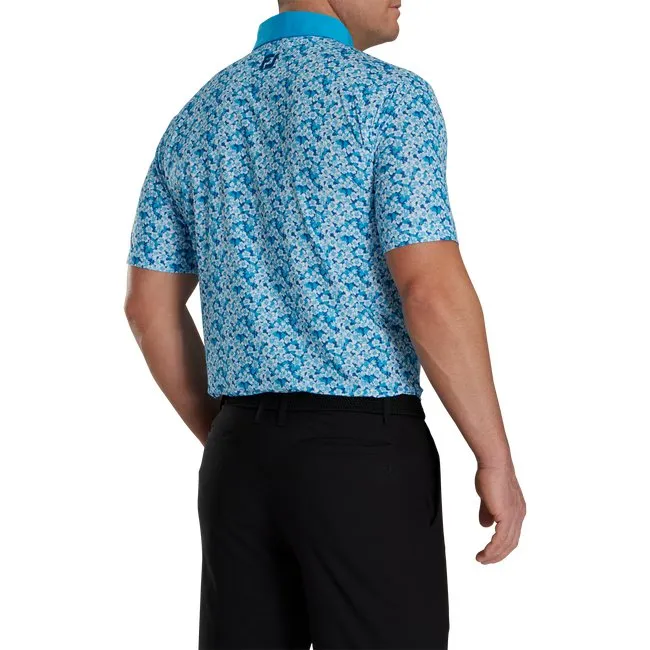 FootJoy Men's Primrose Print Lisle Spread Collar