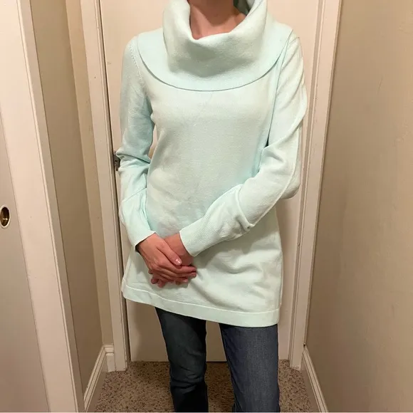 French Connection Cowl-Neck Tunic Sweater