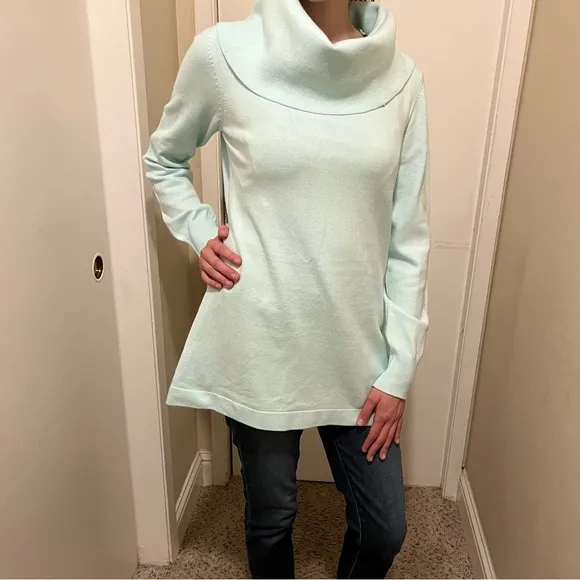 French Connection Cowl-Neck Tunic Sweater