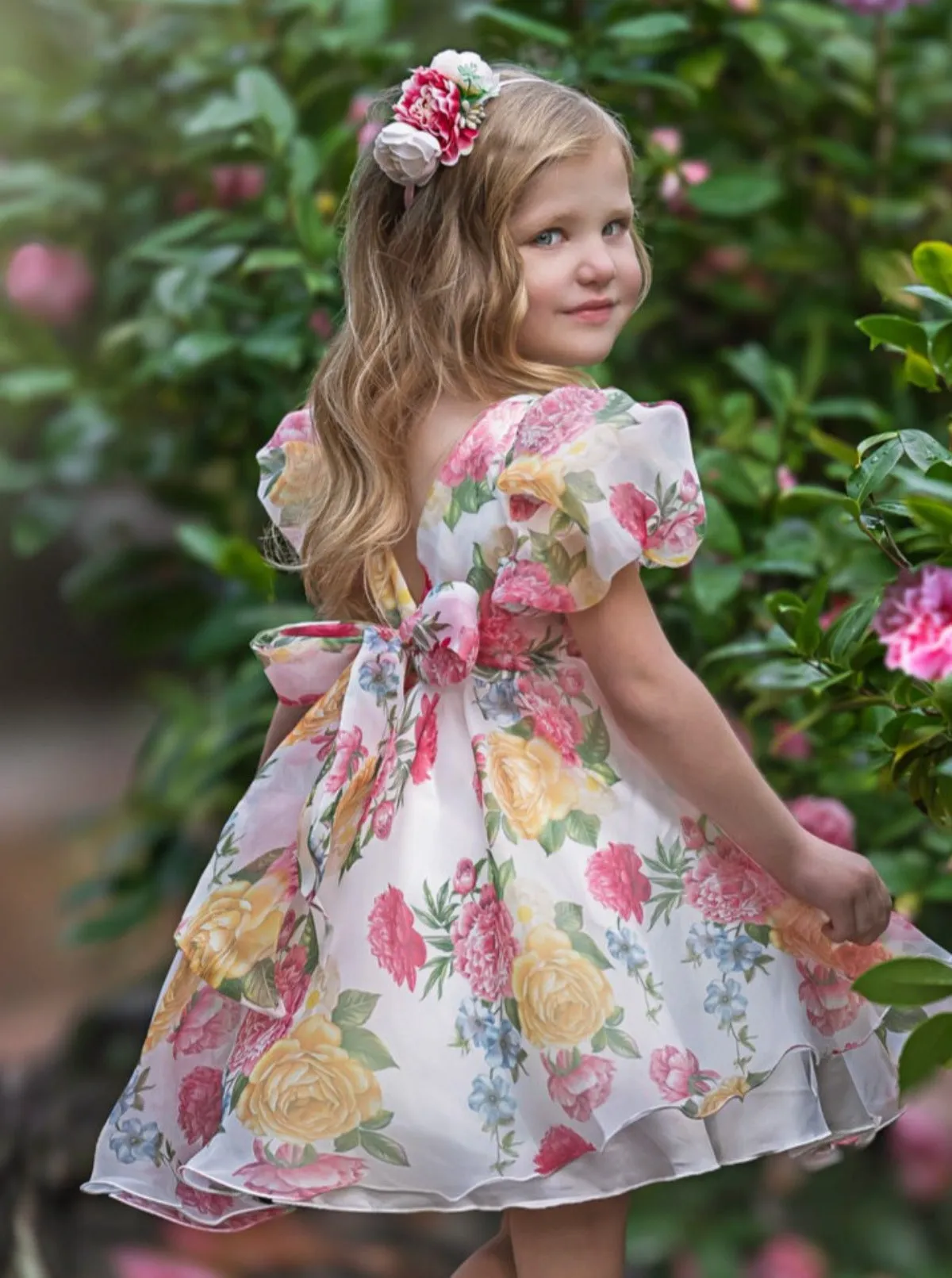 Fresh and Dreamy Puff Sleeve Floral Dress