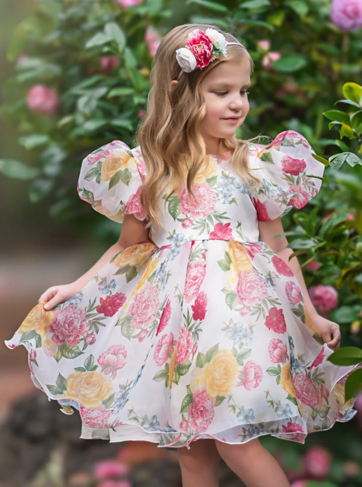 Fresh and Dreamy Puff Sleeve Floral Dress