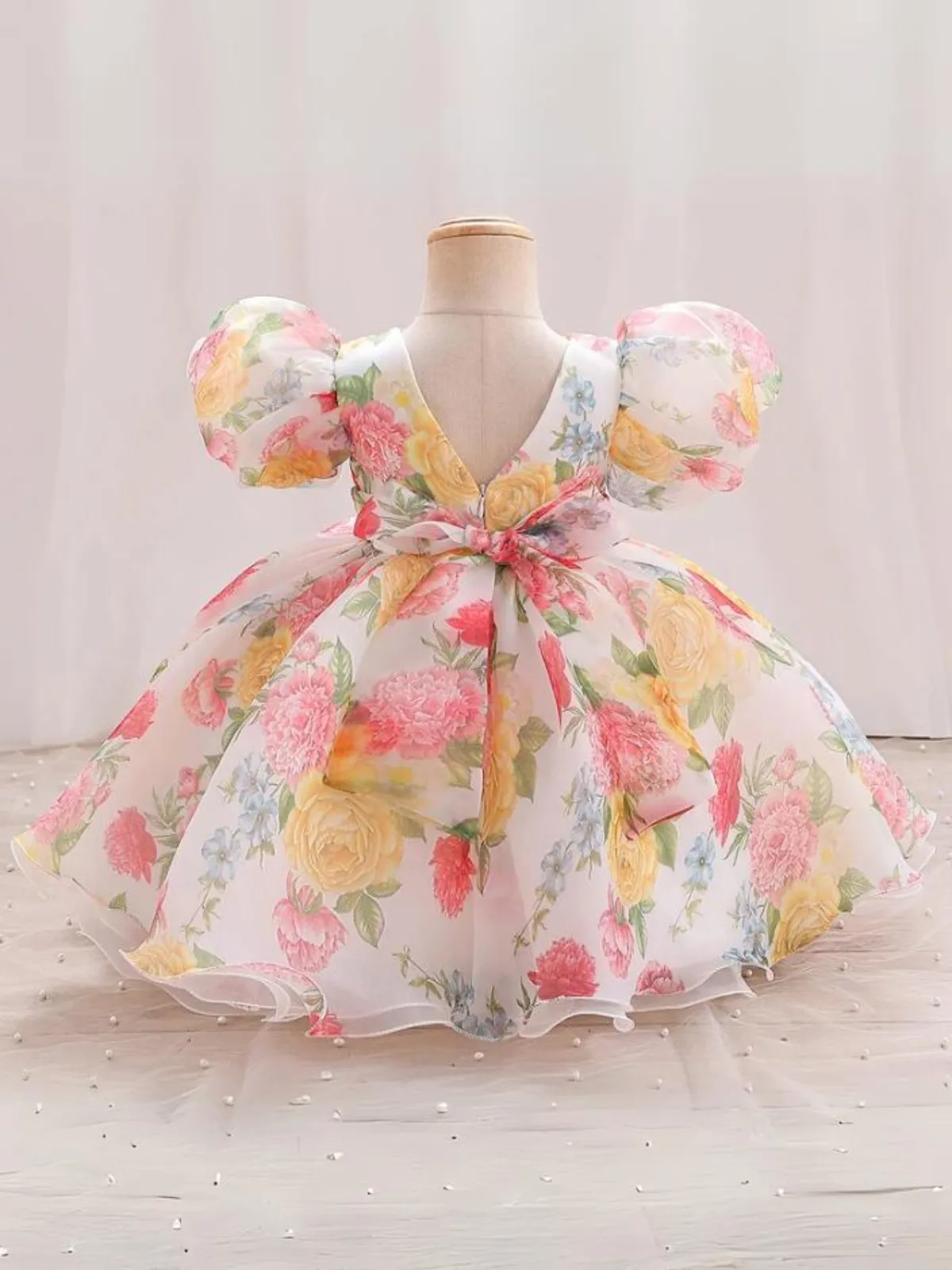 Fresh and Dreamy Puff Sleeve Floral Dress