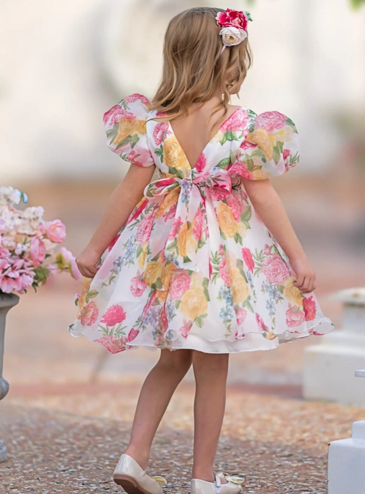 Fresh and Dreamy Puff Sleeve Floral Dress