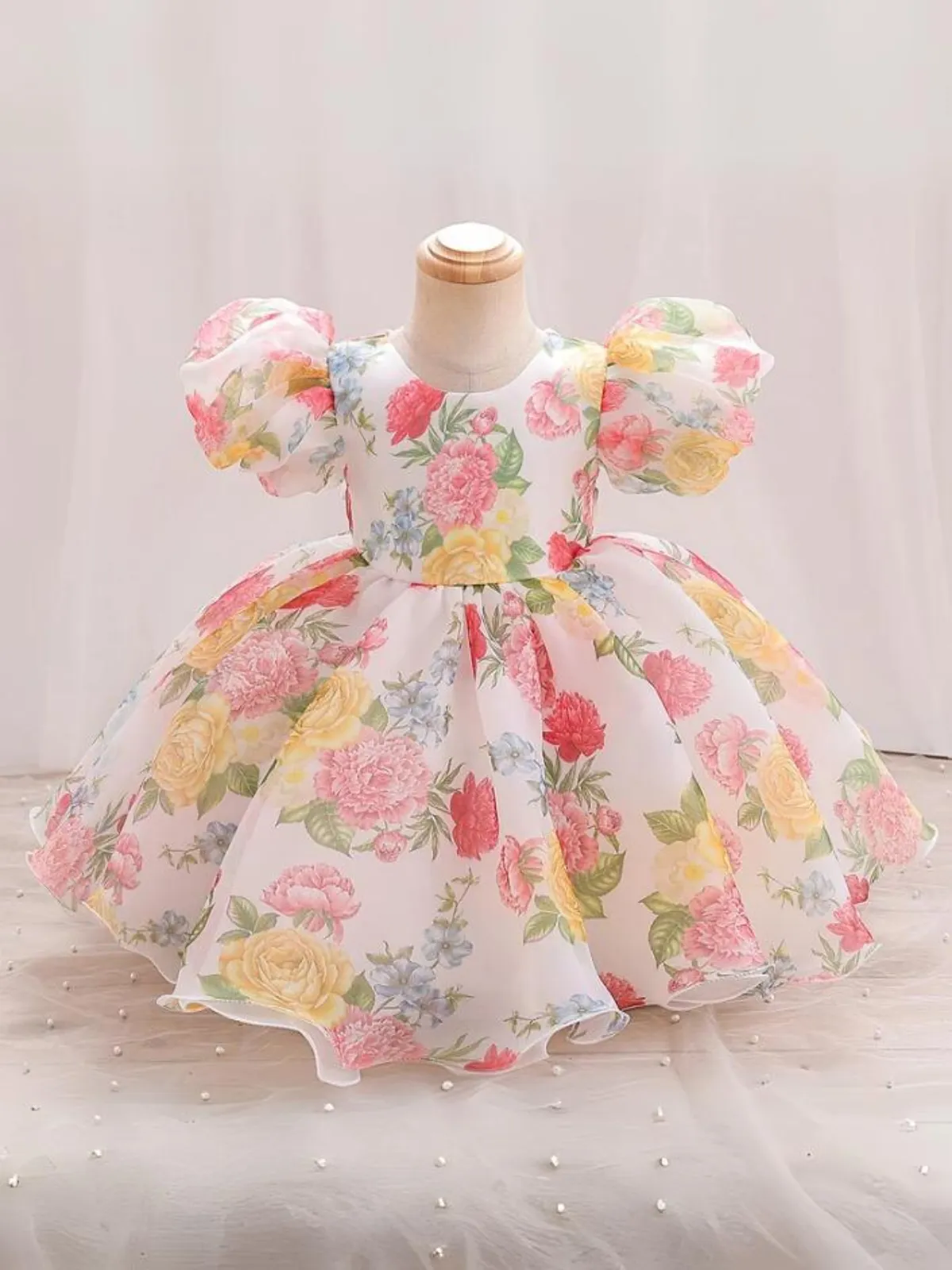 Fresh and Dreamy Puff Sleeve Floral Dress