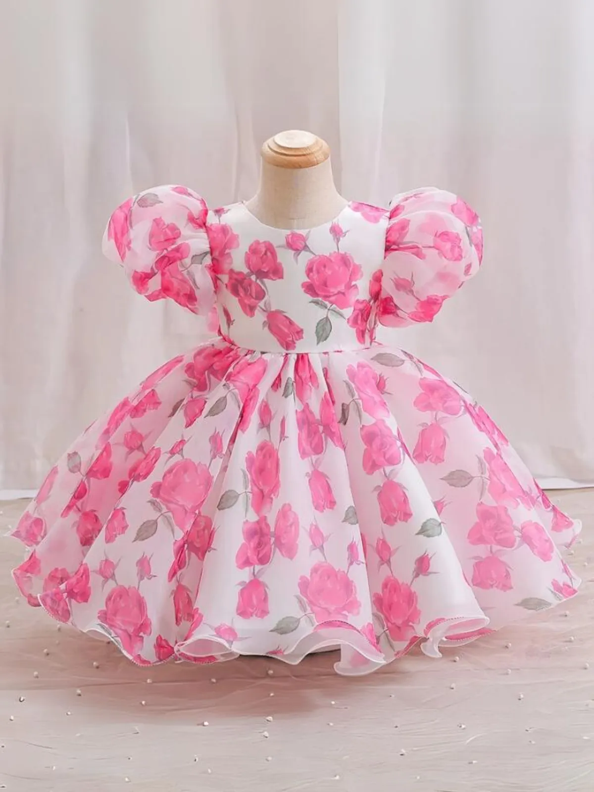 Fresh and Dreamy Puff Sleeve Floral Dress