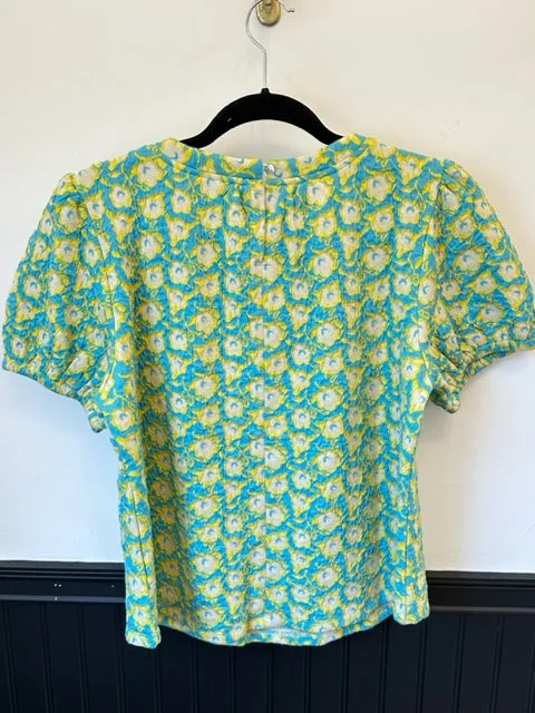 Fun Floral Textured Top