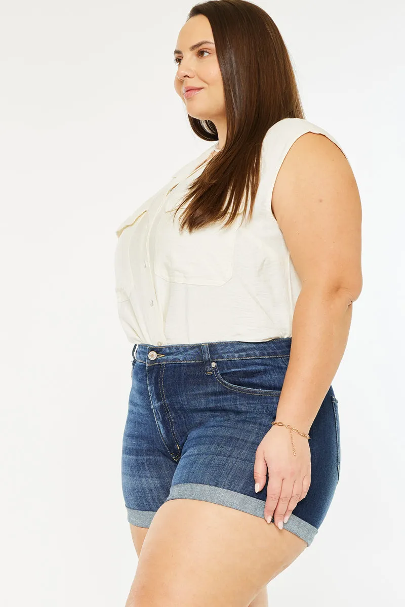 Gabriella High Rise Shorts (Plus Size)