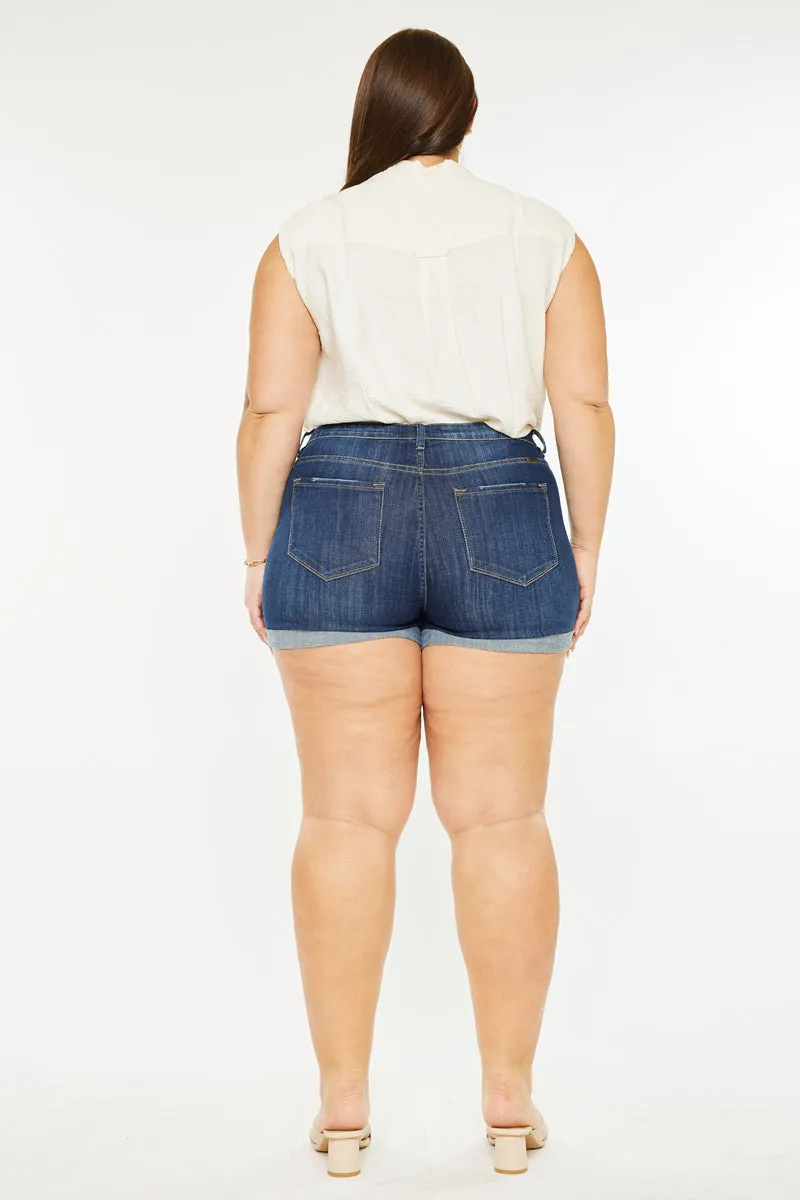 Gabriella High Rise Shorts (Plus Size)