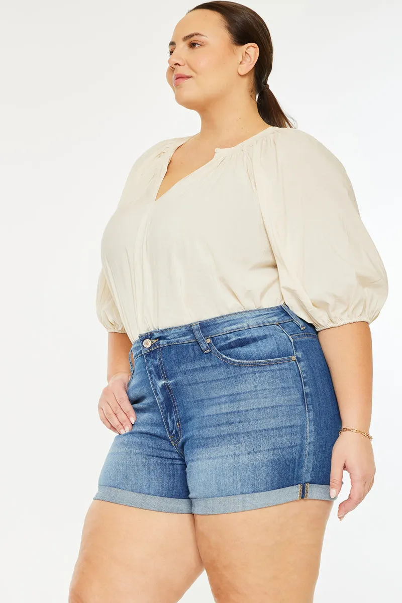 Gabriella High Rise Shorts (Plus Size)