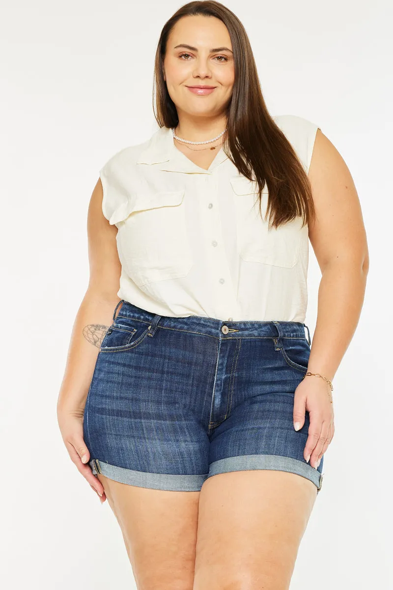 Gabriella High Rise Shorts (Plus Size)