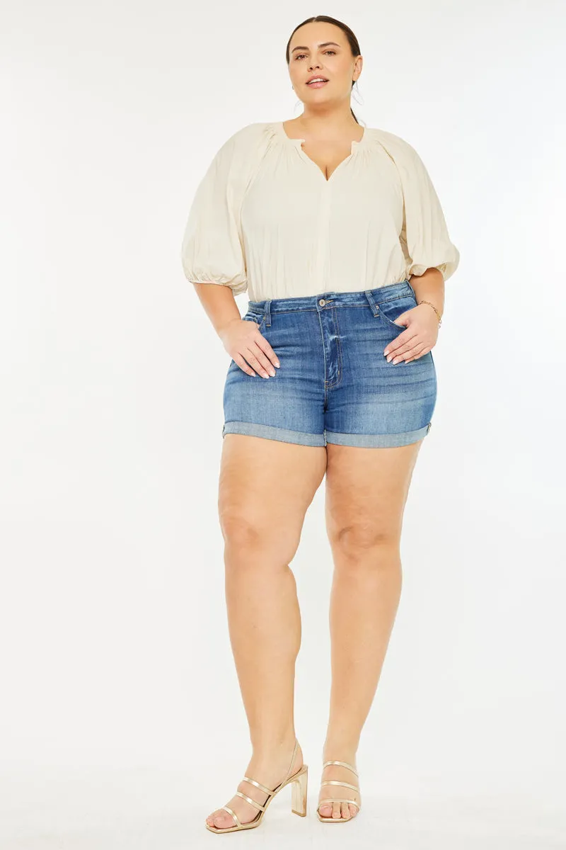 Gabriella High Rise Shorts (Plus Size)