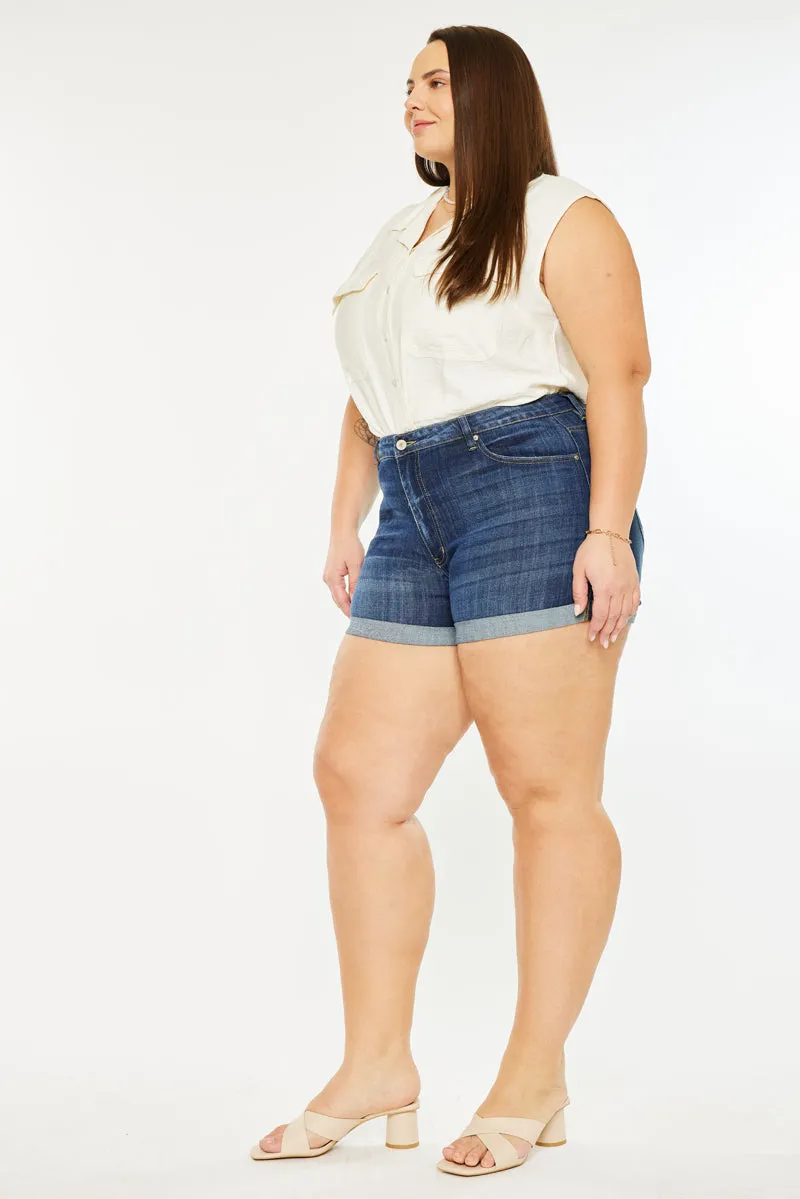Gabriella High Rise Shorts (Plus Size)