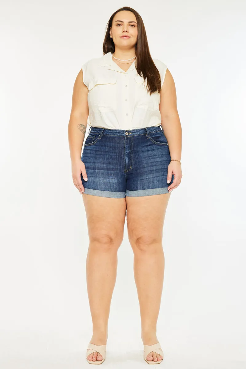 Gabriella High Rise Shorts (Plus Size)