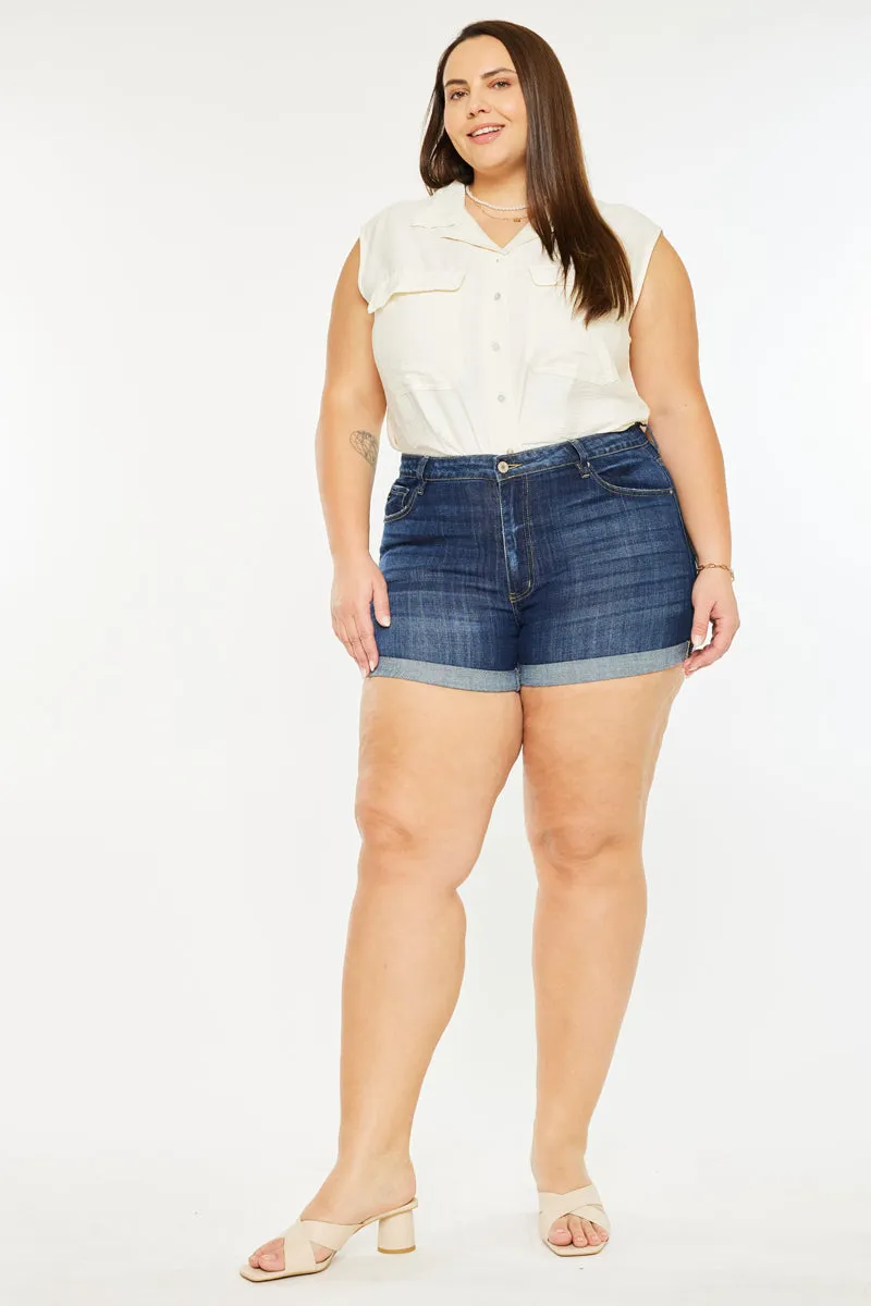 Gabriella High Rise Shorts (Plus Size)